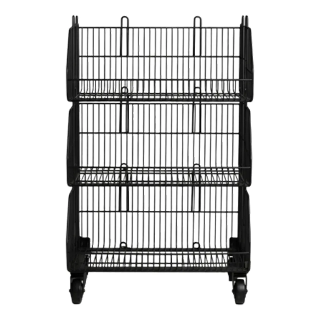 3-Tier Impulse Basket trolley precision sheet metal fabrication - View 2