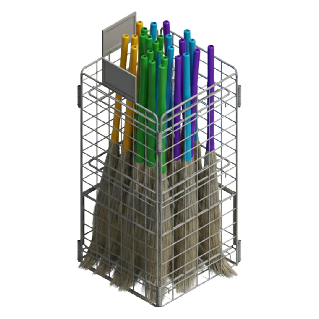 Broom Stand precision sheet metal fabrication - View 2