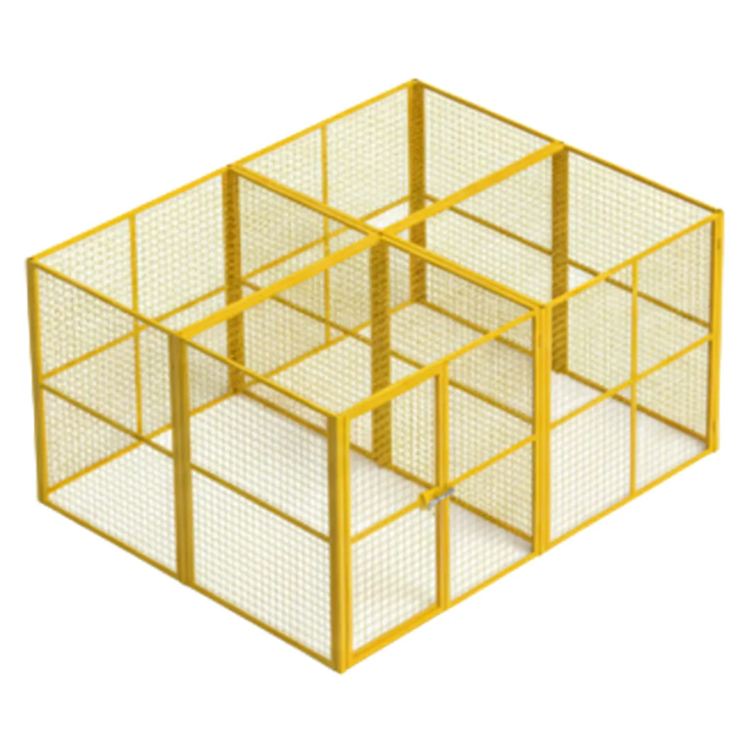 Warehouse Cage Partition / Room (Mesh Security Enclosure) precision sheet metal fabrication - View 2