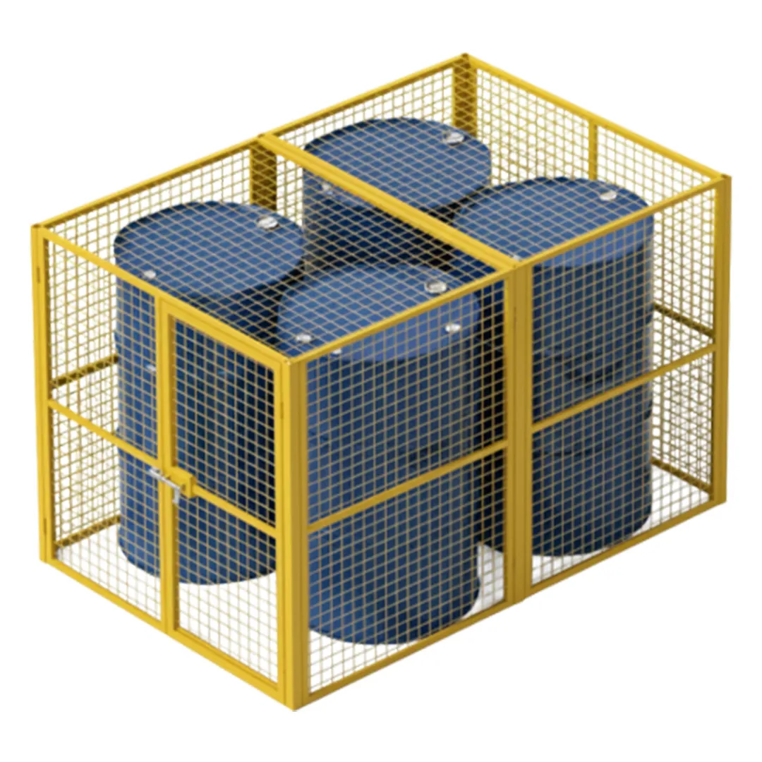 Warehouse Cage Partition / Room (Mesh Security Enclosure) precision sheet metal fabrication - View 3