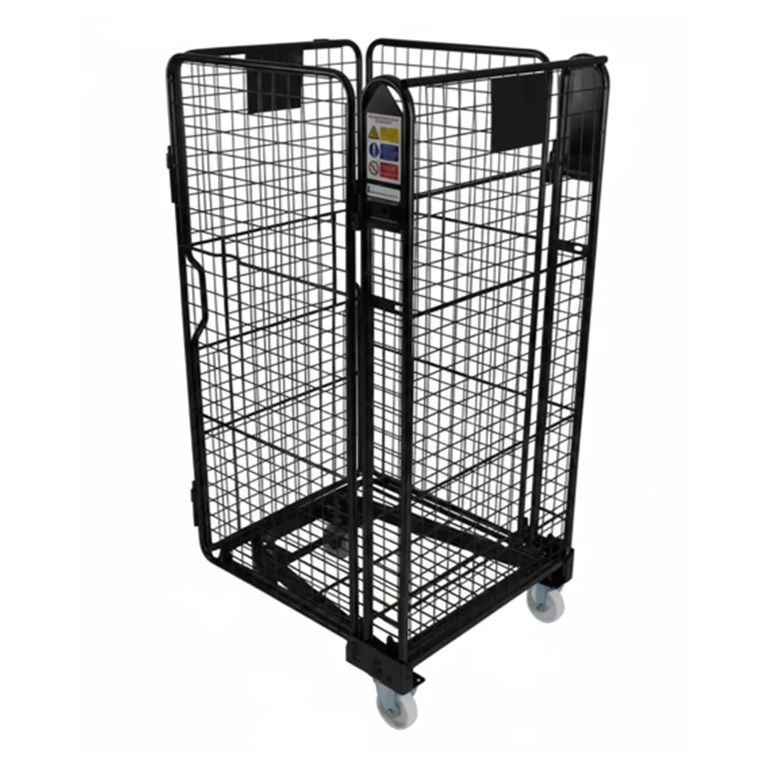 Collapsible & Nestable Roll Cage Trolley - Custom precision sheet metal product