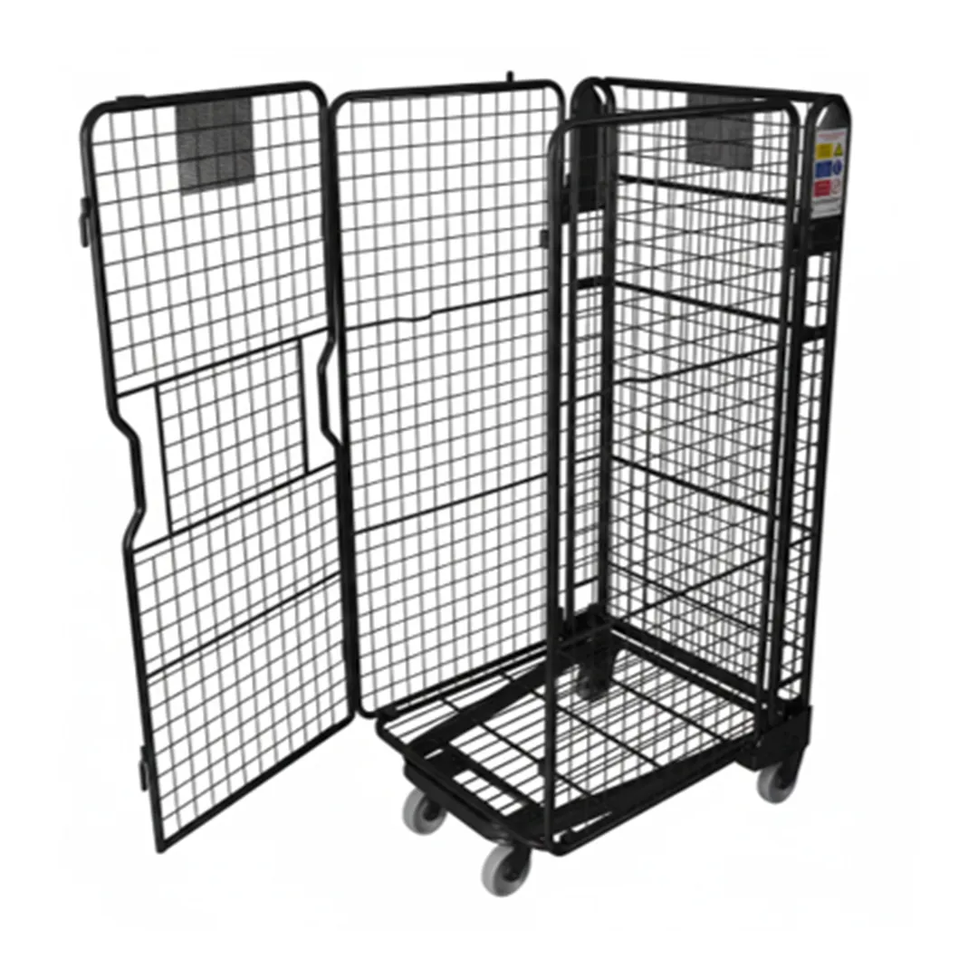 Collapsible & Nestable Roll Cage Trolley precision sheet metal fabrication - View 2