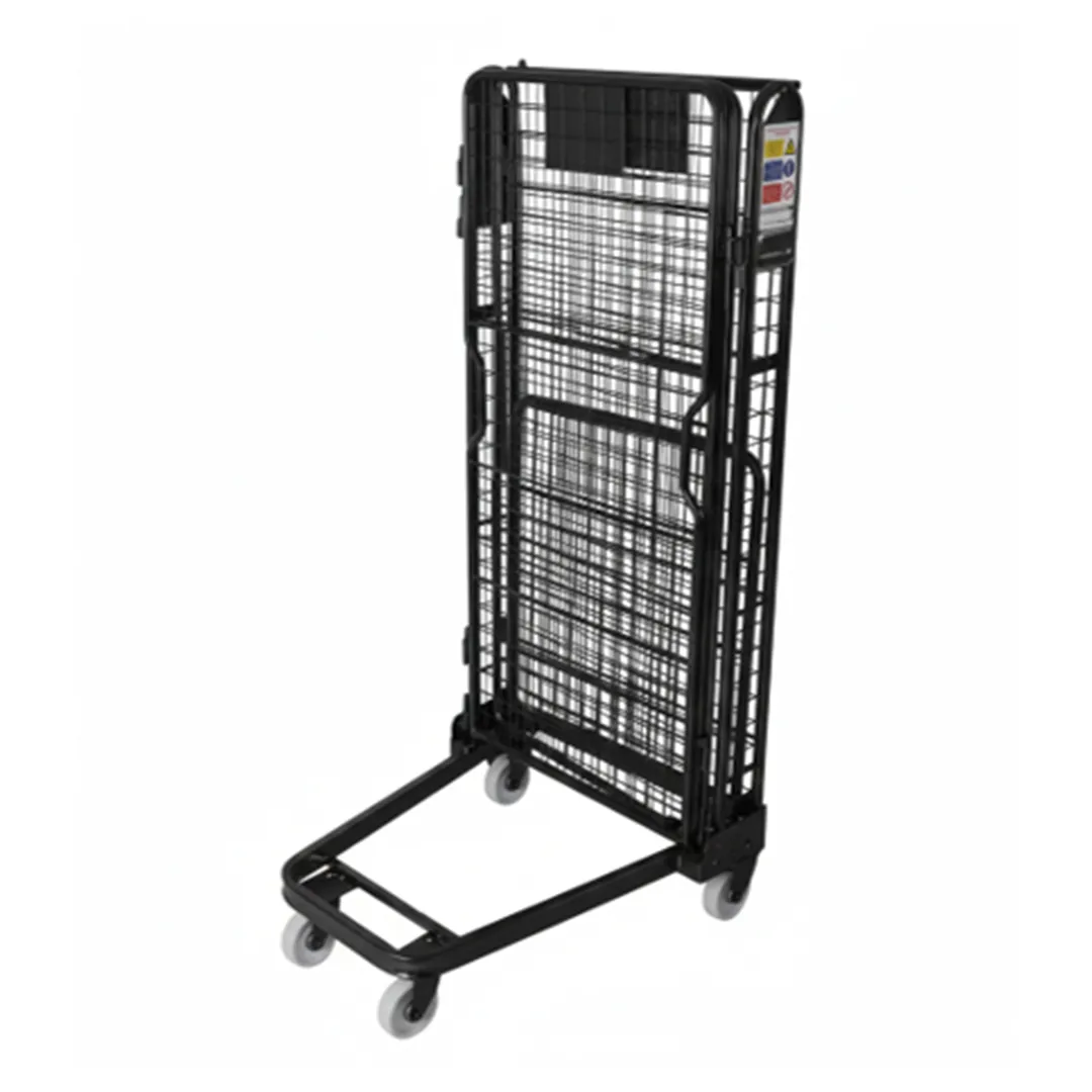 Collapsible & Nestable Roll Cage Trolley precision sheet metal fabrication - View 3