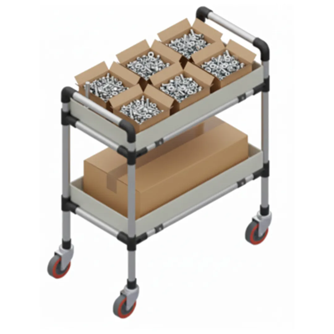 Inventory Control Quality Assurance (ICQA) Cart precision sheet metal fabrication - View 3