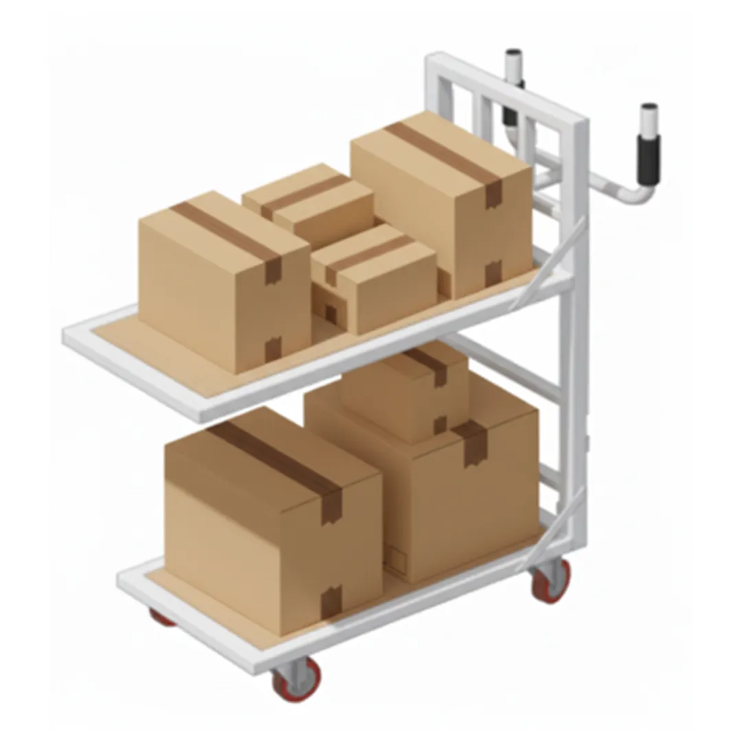 Tote pick cart precision sheet metal fabrication - View 3