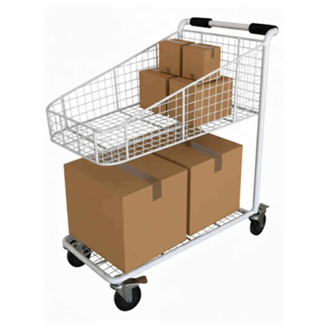 Tote-shaped Wire Shelf Cart precision sheet metal fabrication - View 2
