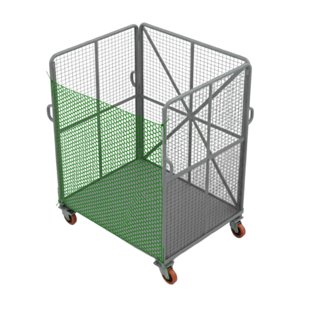 Inbound Nestable Cart - Custom precision sheet metal product