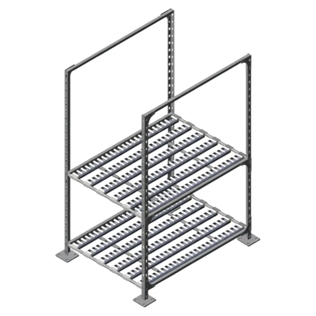 Package Free Shipment Rack (Placon Roller Flow Rack) - Custom precision sheet metal product