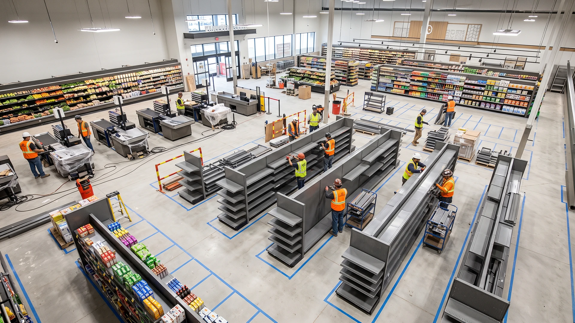 Metal Rack Mapping Stand Supermarket Store Fixtures Checklist | Rollout Planning | Sameta Metal Pro
