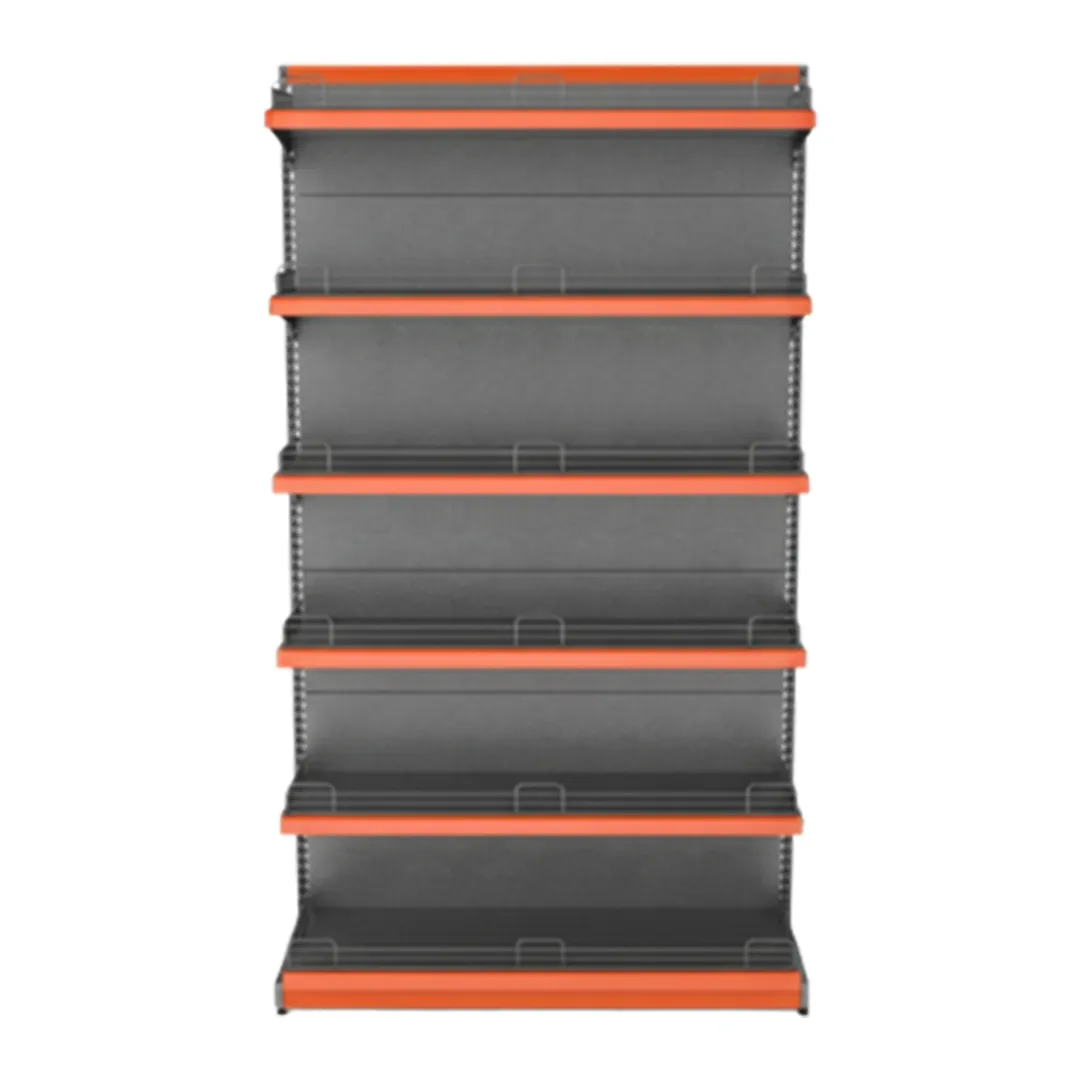 Supermarket L-Type Wall Clamped Gondolas /Racks/Display Fixtures - Custom precision sheet metal product