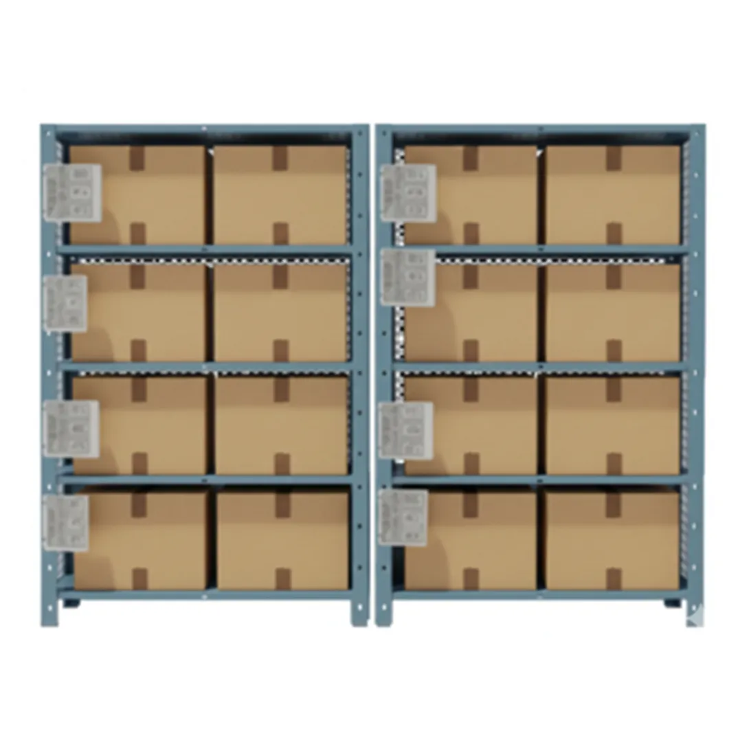 Warehouse Storage Rack with 3-Side Mesh Protection precision sheet metal fabrication - View 3
