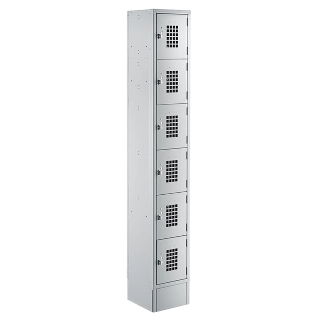6 Tier Lockers, Floor Mounted - Custom precision sheet metal product