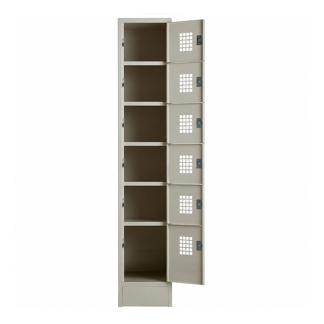 6 Tier Lockers, Floor Mounted precision sheet metal fabrication - View 2